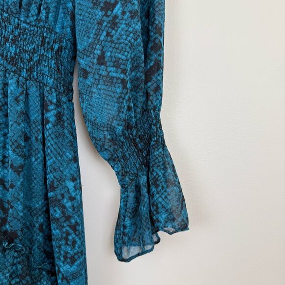 MISA Los Angeles Snake Print Savanna Dress 💚 - Picture 9 of 14